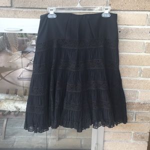 Black KNEE LENGTH Nanette Lepore skirt